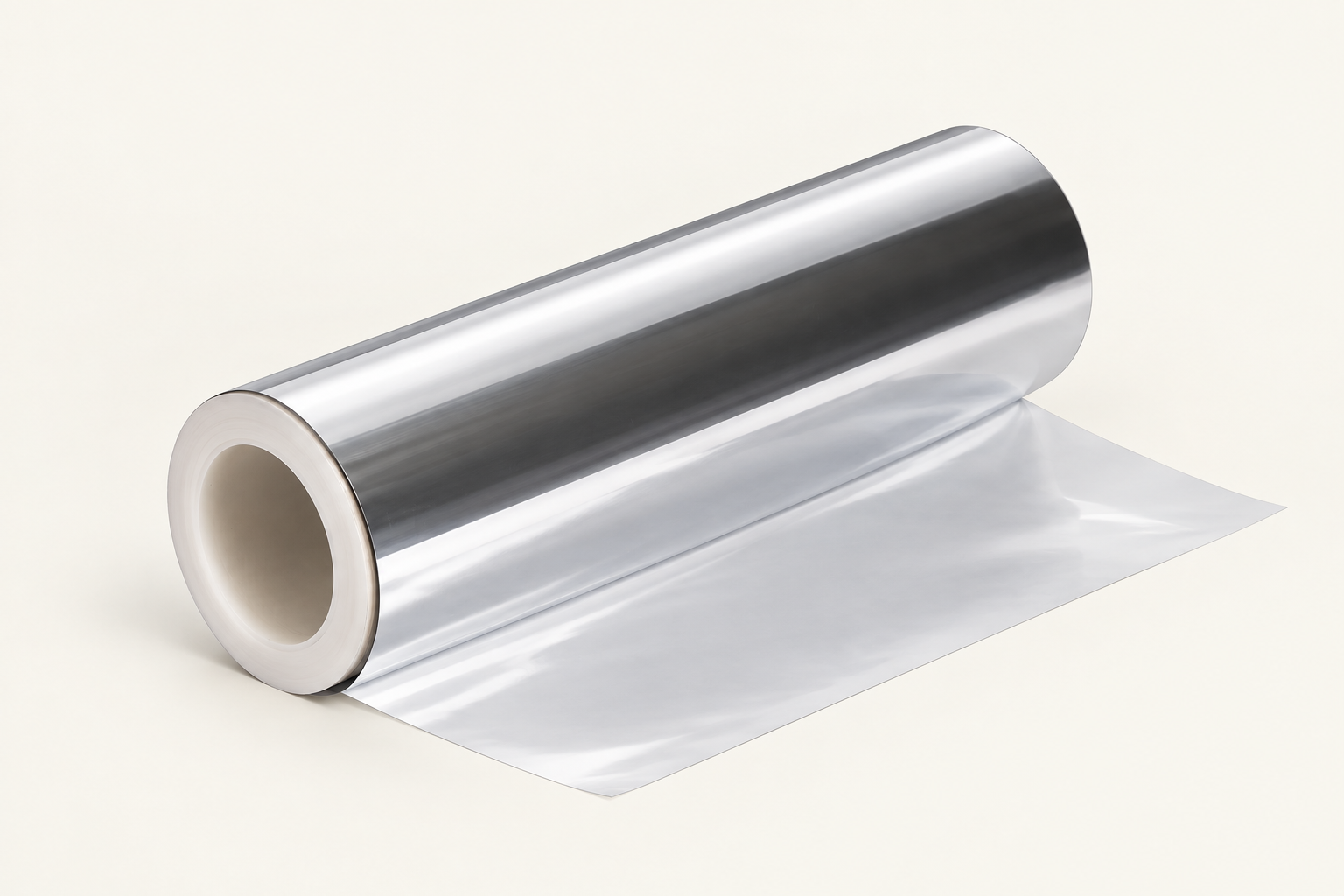 Enhanced barrier metallized PET film roll